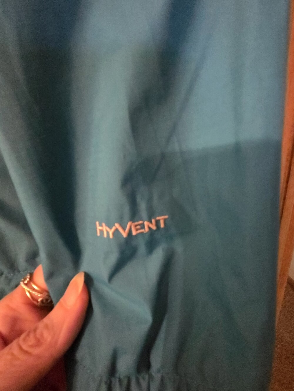 The Northface Turquoise Blue Mesh Lining Hyvent Gorpcore Jacket Size Small - Picture 8 of 8